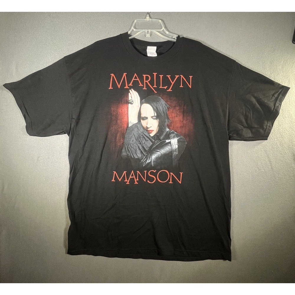 VTG Y2K Marilyn Manson North American Tour Graphic T-Shirt 2XL Tennessee River